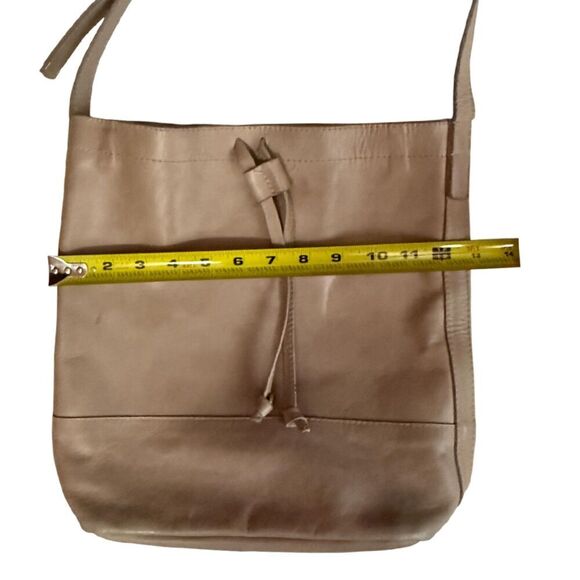 Fashionable Local + Global Leather Beige Tote Bag - Picture 9 of 11